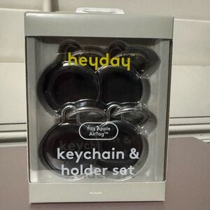 AirTag 4pk Silicone Keychain - heyday™ Black